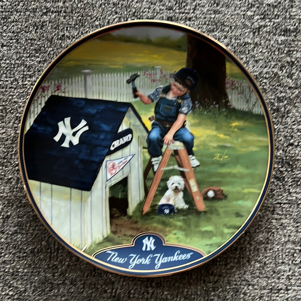 Littlest Yankees Plate Collection “ The Clubhouse”